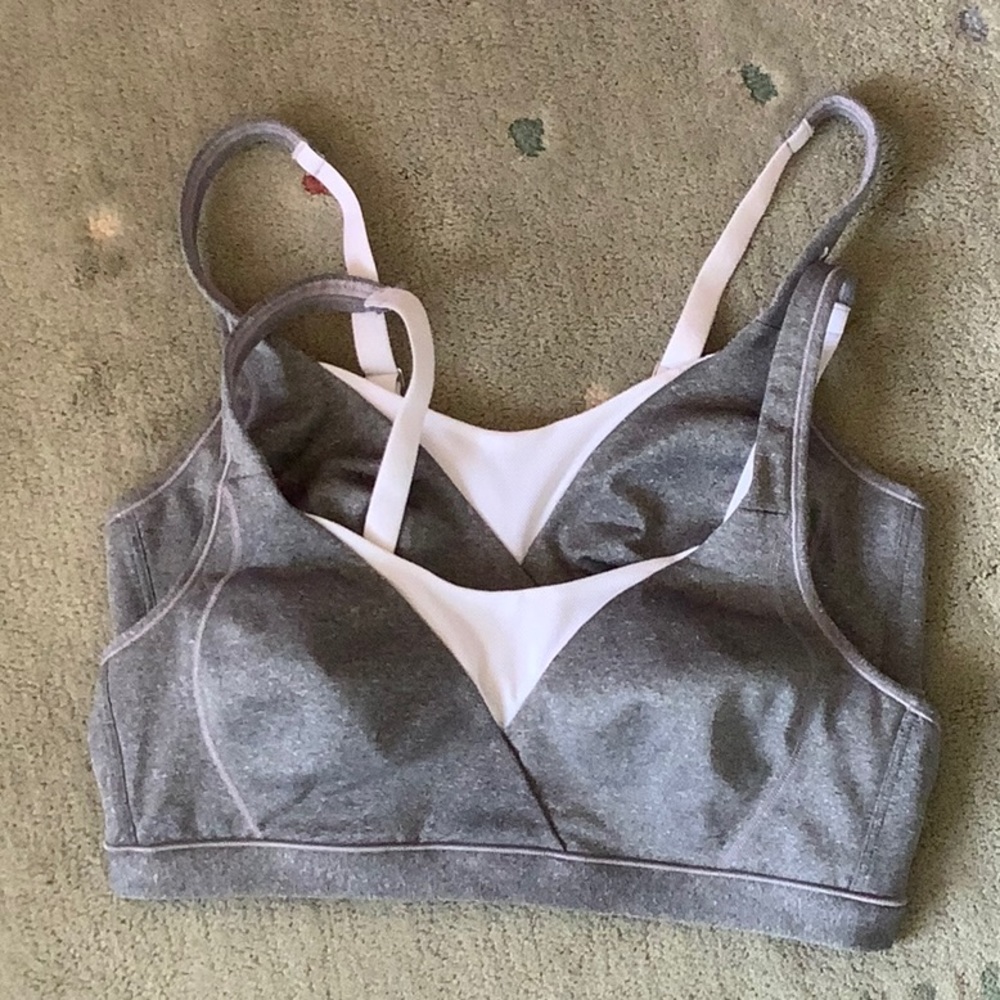 Playtex gray sports bras SZ M